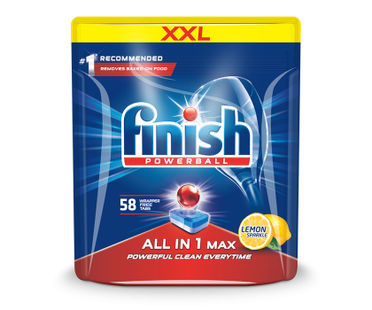 Akcesoria do zmywarek FINISH Tabletki All-in-1 Max 58 cytrynowe